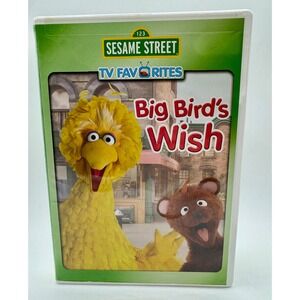 Sesame Street Big Bird's Wish DVD White Green TV Favorites Elmo's World 2010